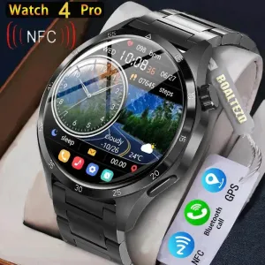 For Huawei GT4 Smart Watch Men 2024 New Watch 4 Pro AMOLED HD Screen Bluetooth Call NFC Health Monitoring GPS Tracker Smartwatch
