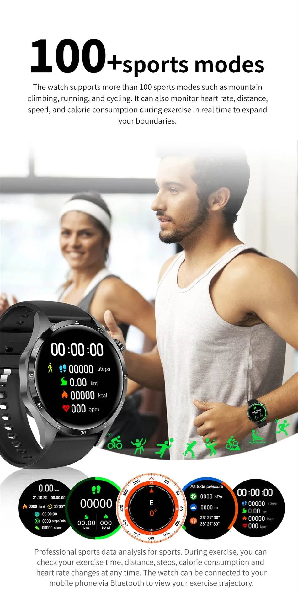 For Huawei GT4 Smart Watch Men 2024 New Watch 4 Pro AMOLED HD Screen Bluetooth Call NFC Health Monitoring GPS Tracker Smartwatch