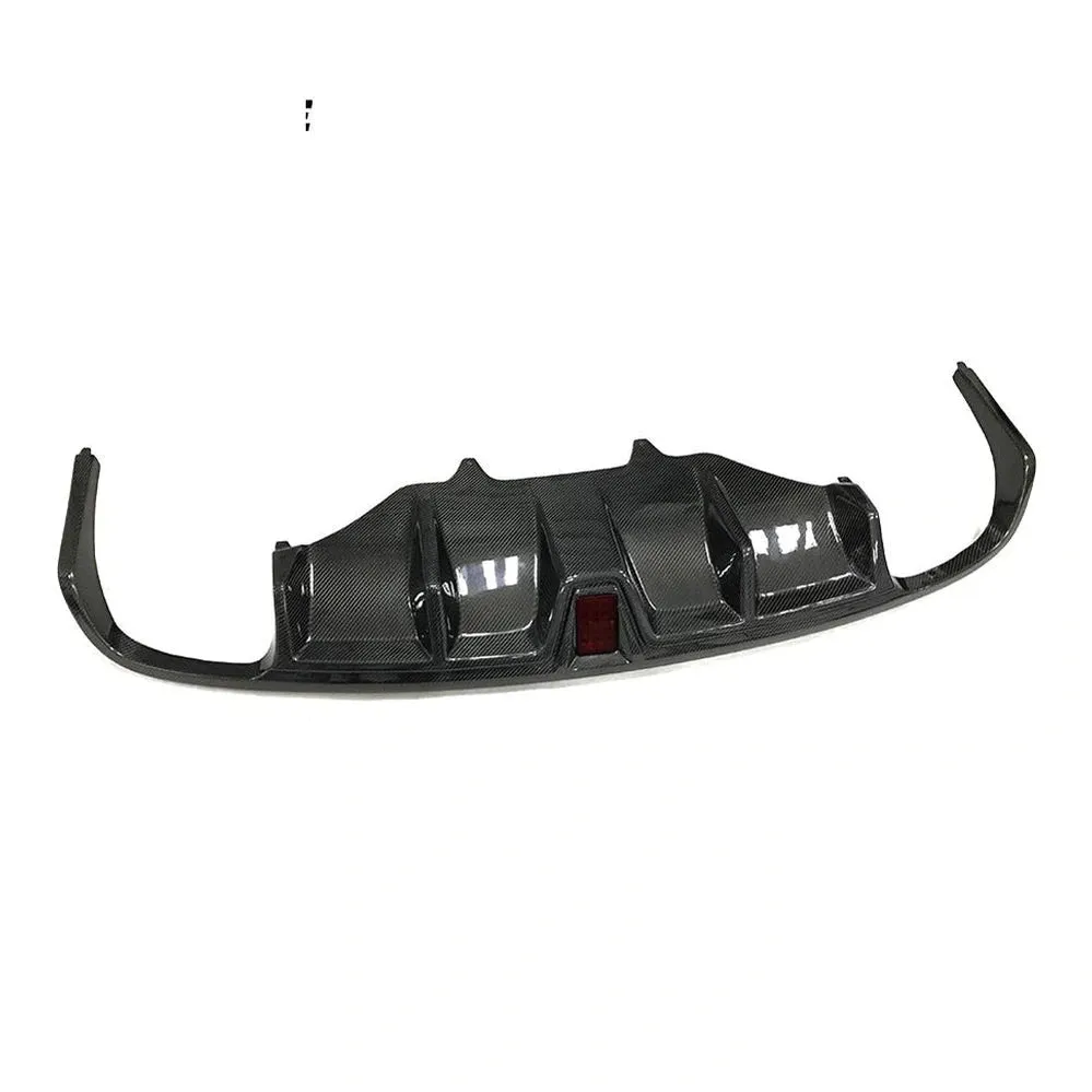For Porsche Macan Sport Utility 14-20 Carbon Fiber Rear Bumper Diffuser With Light Body Kit