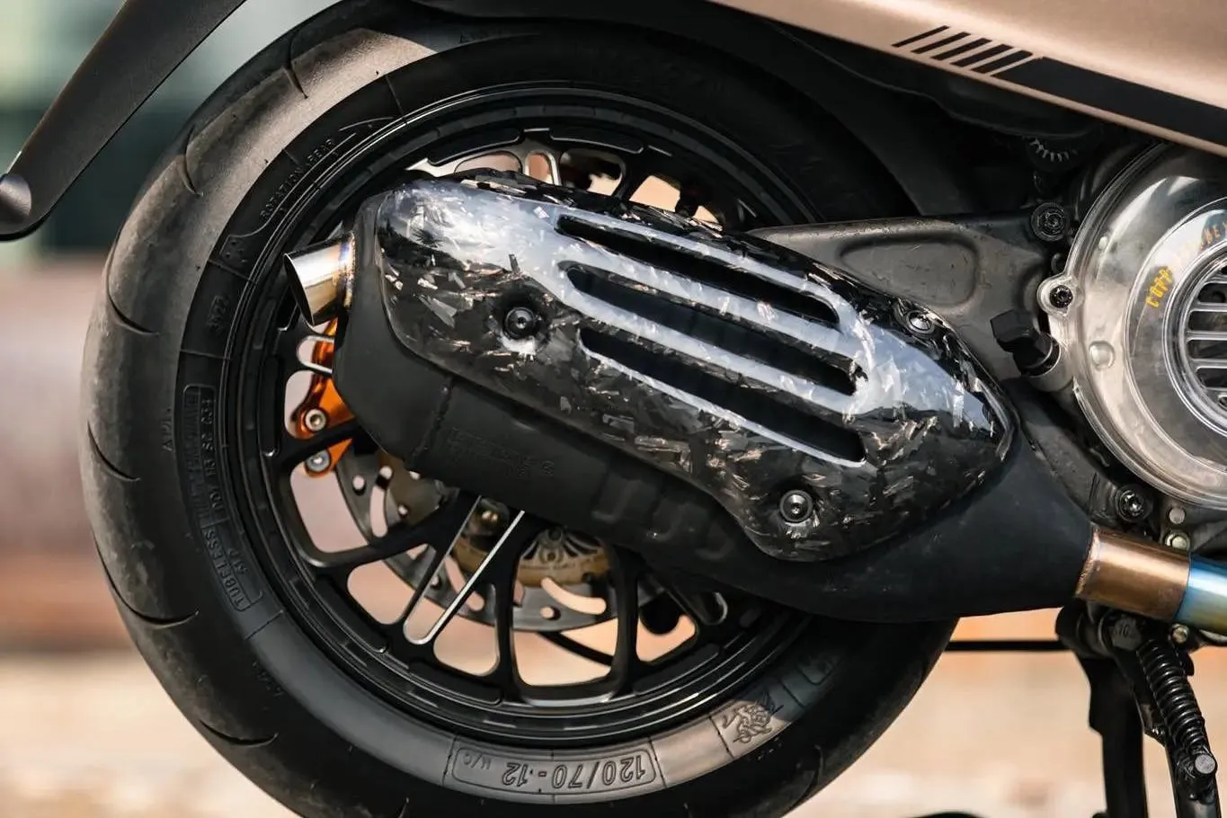 Forged Carbon Fiber Heat Shield | Vespa Sprint/Primavera 3V/4V 50/125/150cc