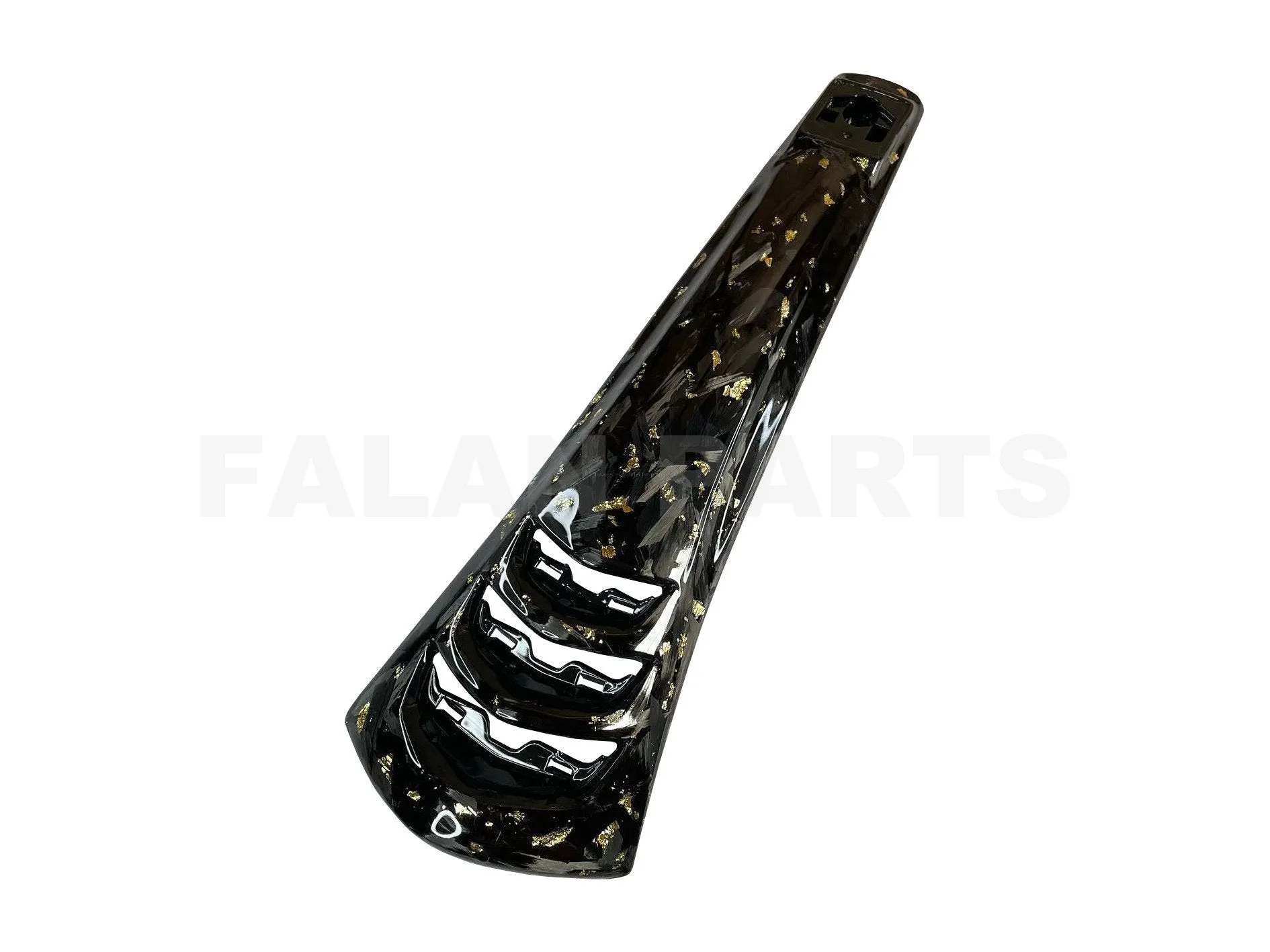 Forged Carbon Fiber Horn Cover Gold Edition | Vespa Sprint / Primavera 50-150cc ('18-)