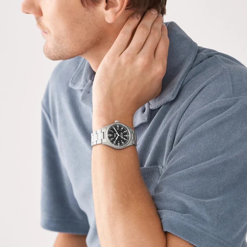 Fossil Men's Defender Solar-Powered Stainless Steel Watch