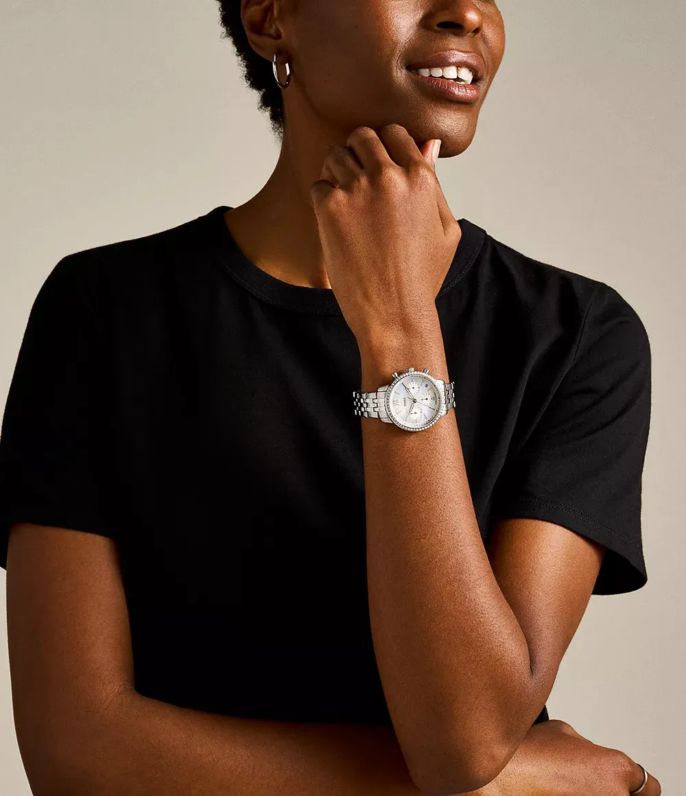 Fossil Neutra Ladies Chronograph Stainless Steel Watch