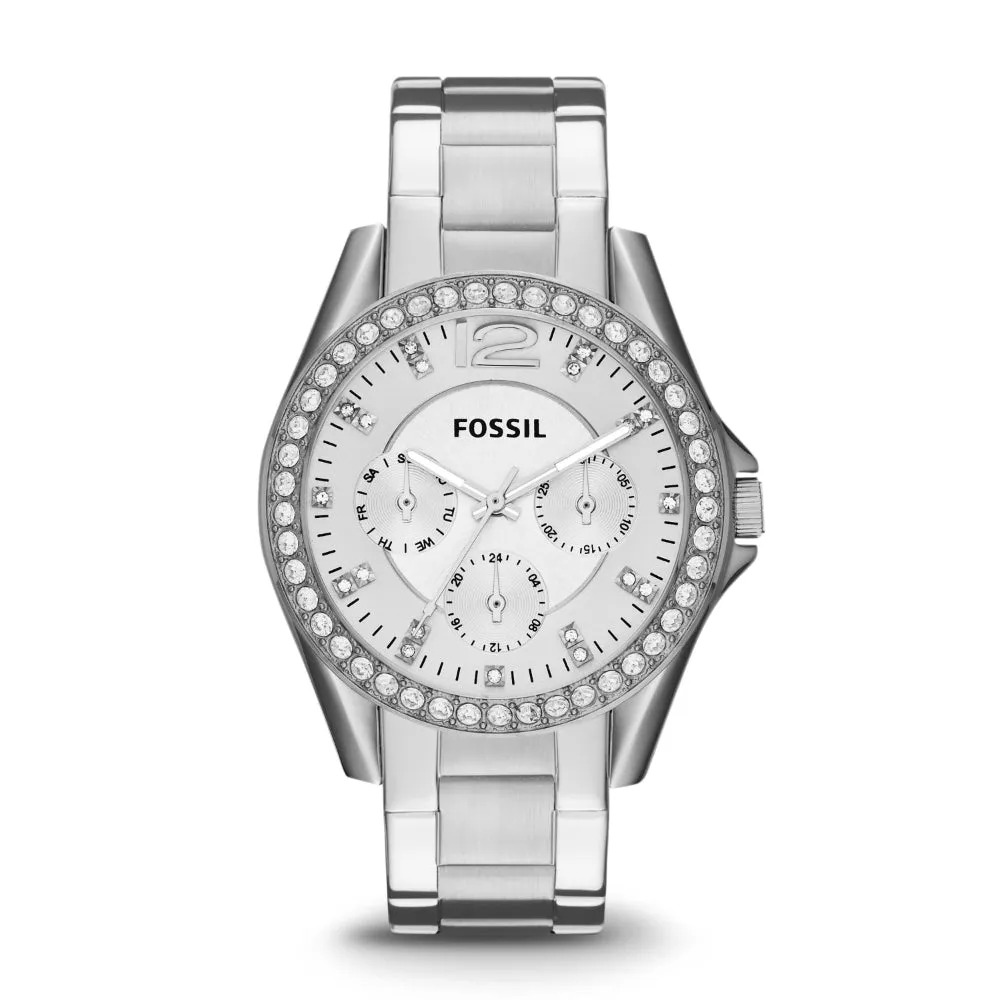 Fossil Riley Multi-Function Crystallized Women's Watch