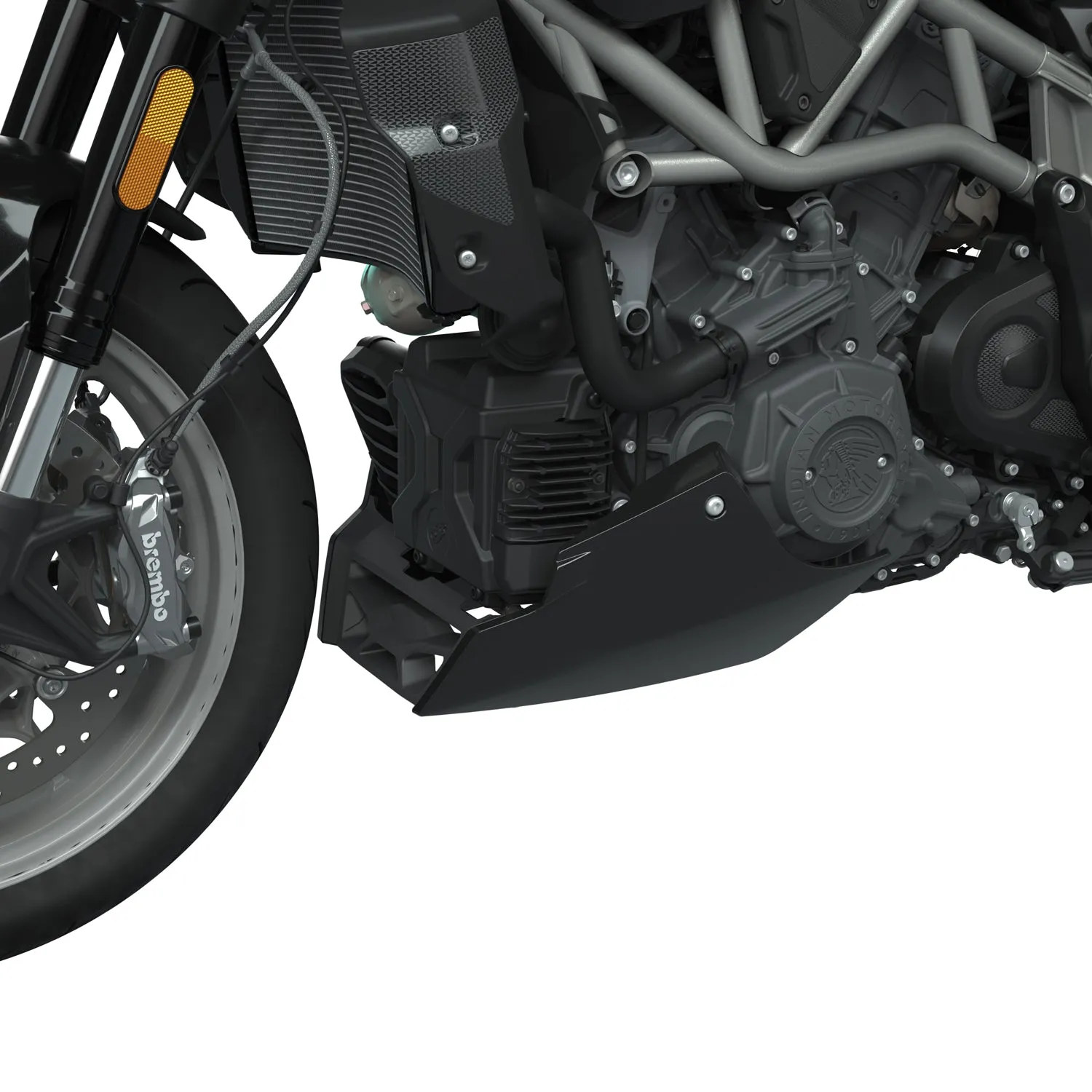 FTR Chin Fairing, Black Metallic