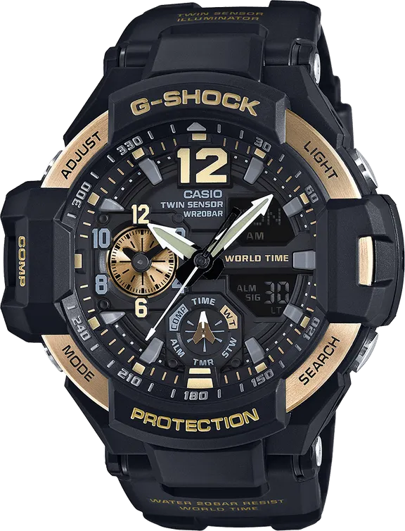 G-Shock Black Dial Resin Men's Watch GA1100-9G