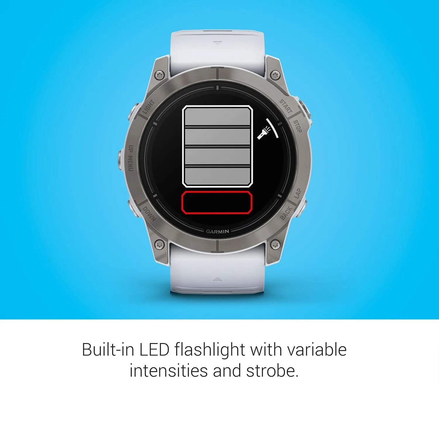 Garmin Epix Pro (Gen 2), 51mm, Sapphire, Titanium with Whitestone Band