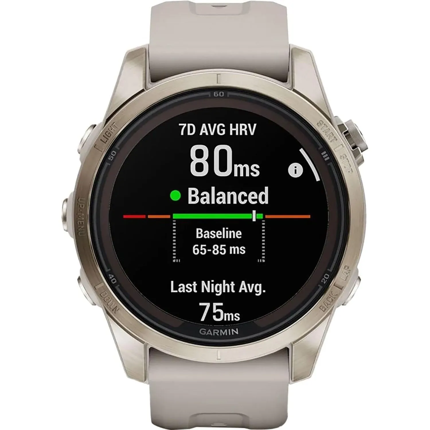 Garmin fenix 7S Pro Solar, Sapphire, Soft Gold Steel, Light Sand   2 Year Warranty Pack