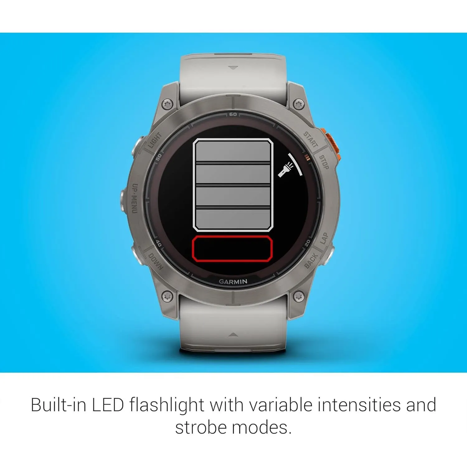 Garmin fenix 7X Pro Solar, Sapphire, Titanium, Gray/Orange