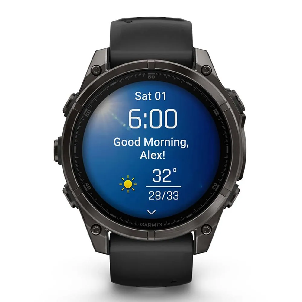 Garmin Fenix 8 47 mm AMOLED Sapphire Gray   Fitness Suite & Screen Protector