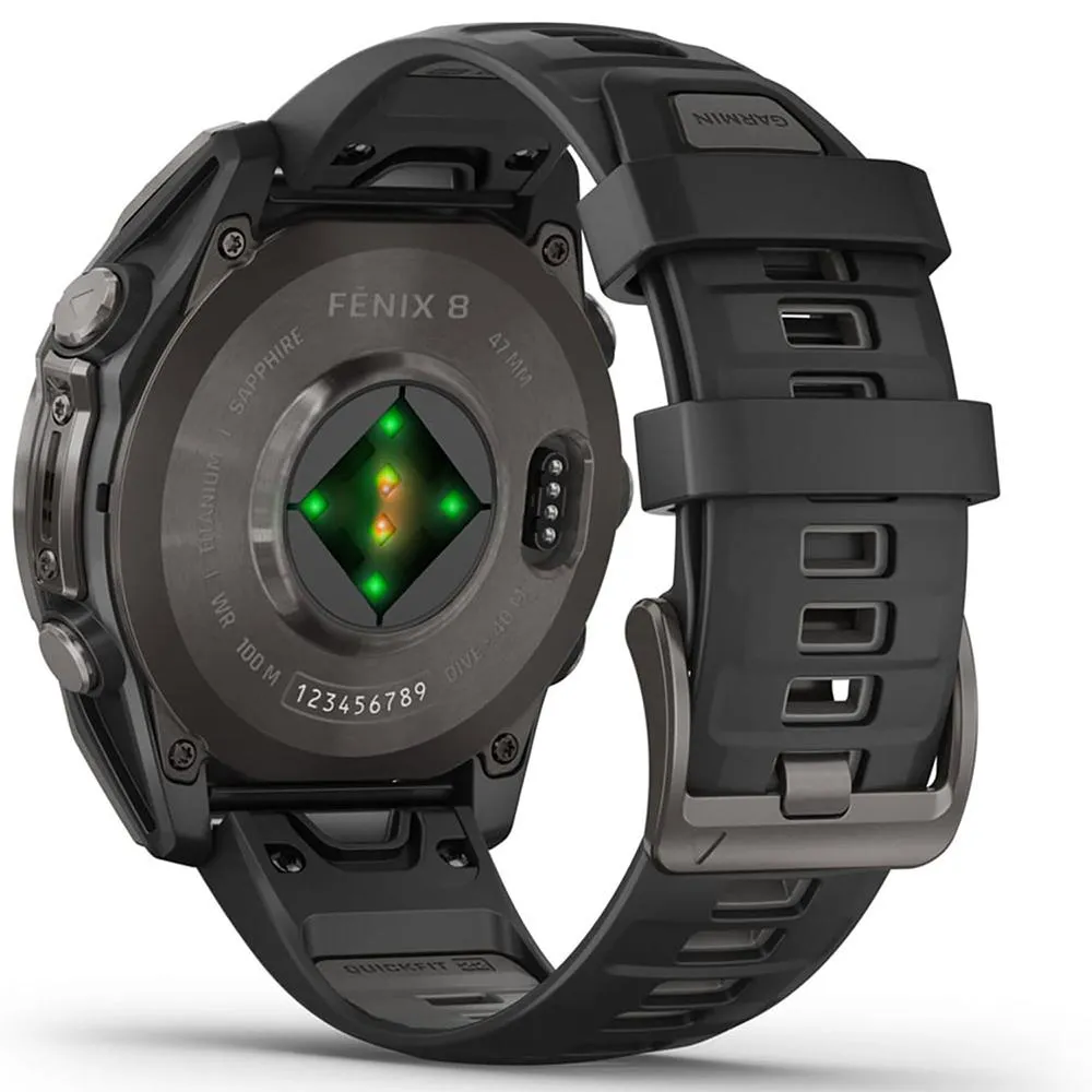 Garmin Fenix 8 47 mm AMOLED Sapphire Gray   Fitness Suite & Screen Protector