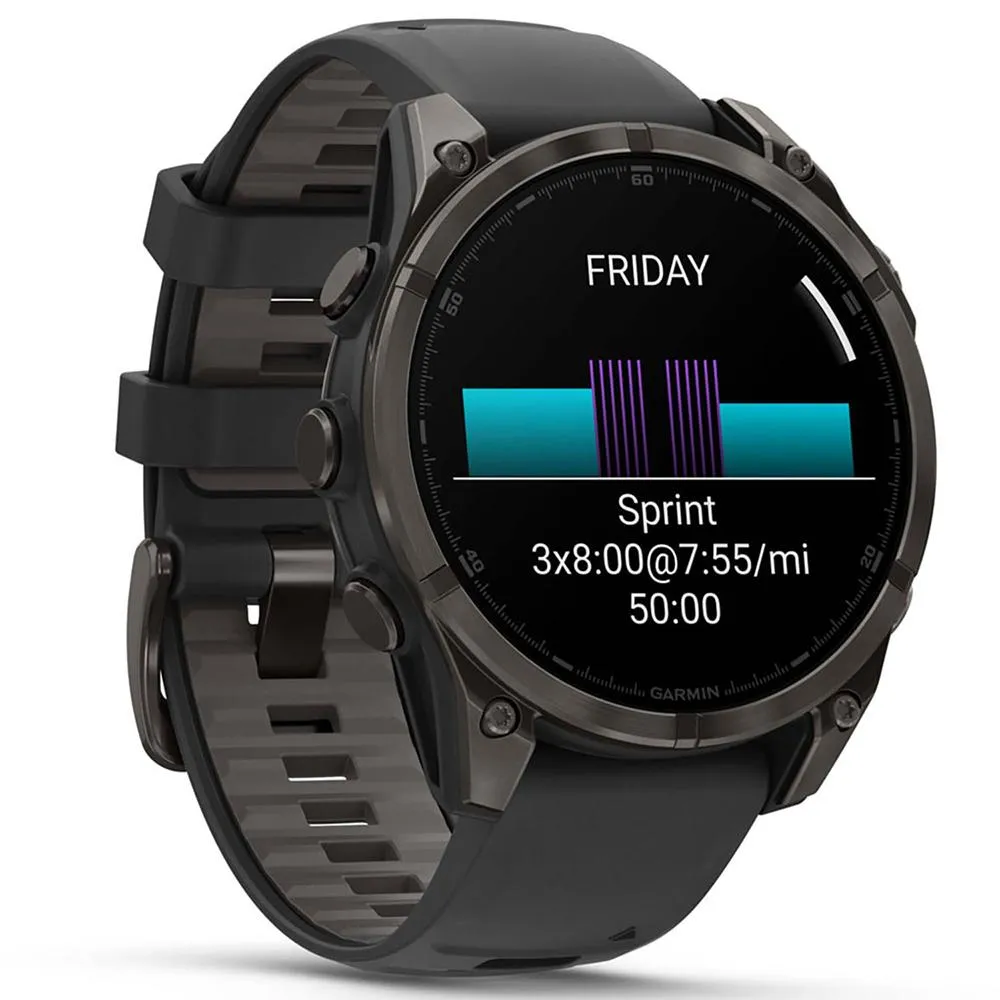 Garmin Fenix 8 47 mm AMOLED Sapphire Gray   Fitness Suite & Screen Protector