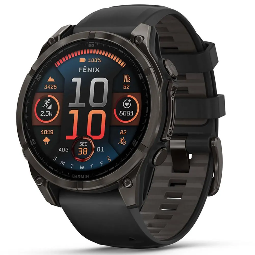Garmin Fenix 8 47 mm AMOLED Sapphire Gray   Fitness Suite & Screen Protector