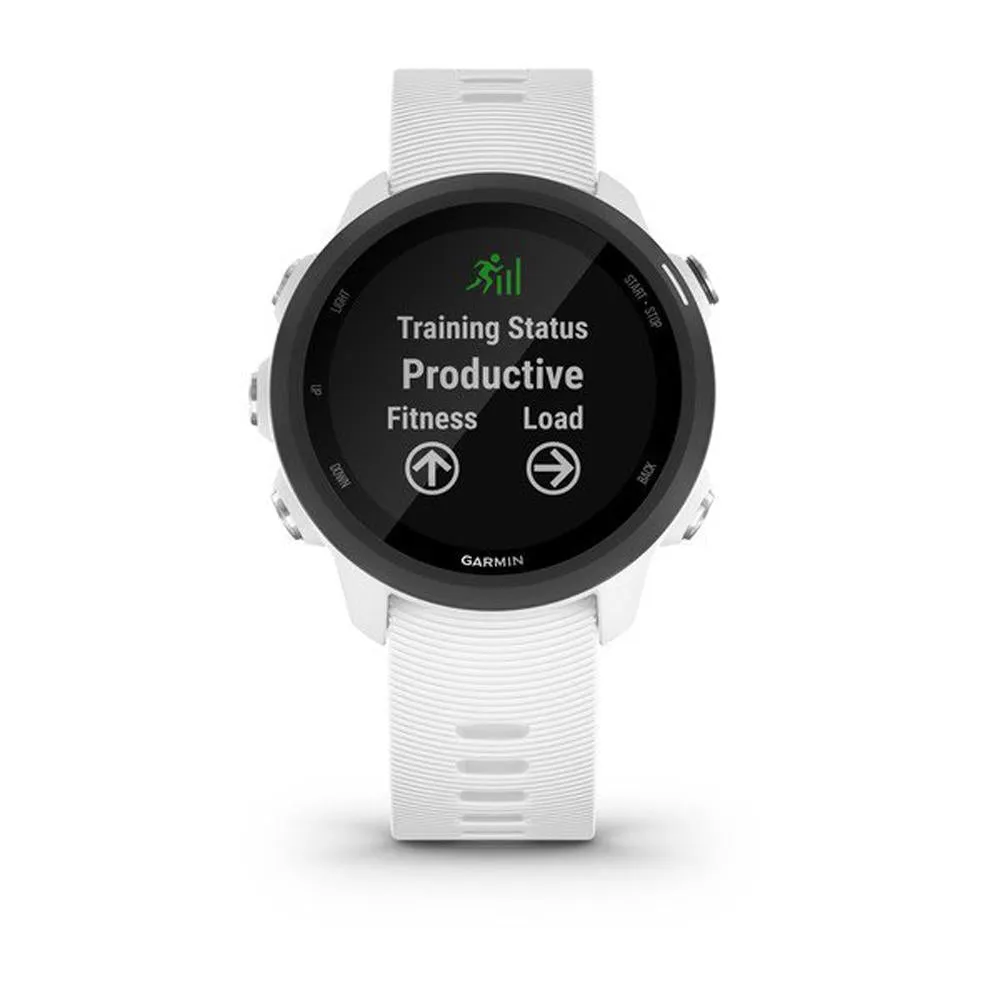 Garmin Forerunner 245 Music Sport Watch with Wrist-Based Heart Rate Monitor - White