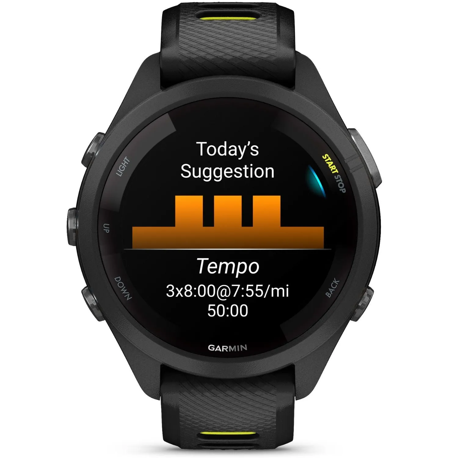 Garmin Forerunner 265S GPS Smartwatch, Black/Amp Yellow