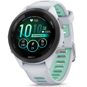 Garmin Forerunner 265S GPS Smartwatch, Whitestone/Neo Tropic
