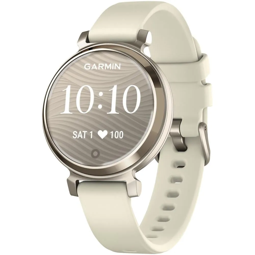 Garmin Lily 2 Smartwatch Cream Gold with Coconut Silicone Band   2 Year Warranty