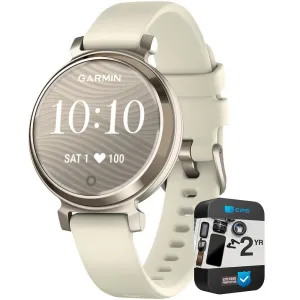 Garmin Lily 2 Smartwatch Cream Gold with Coconut Silicone Band   2 Year Warranty