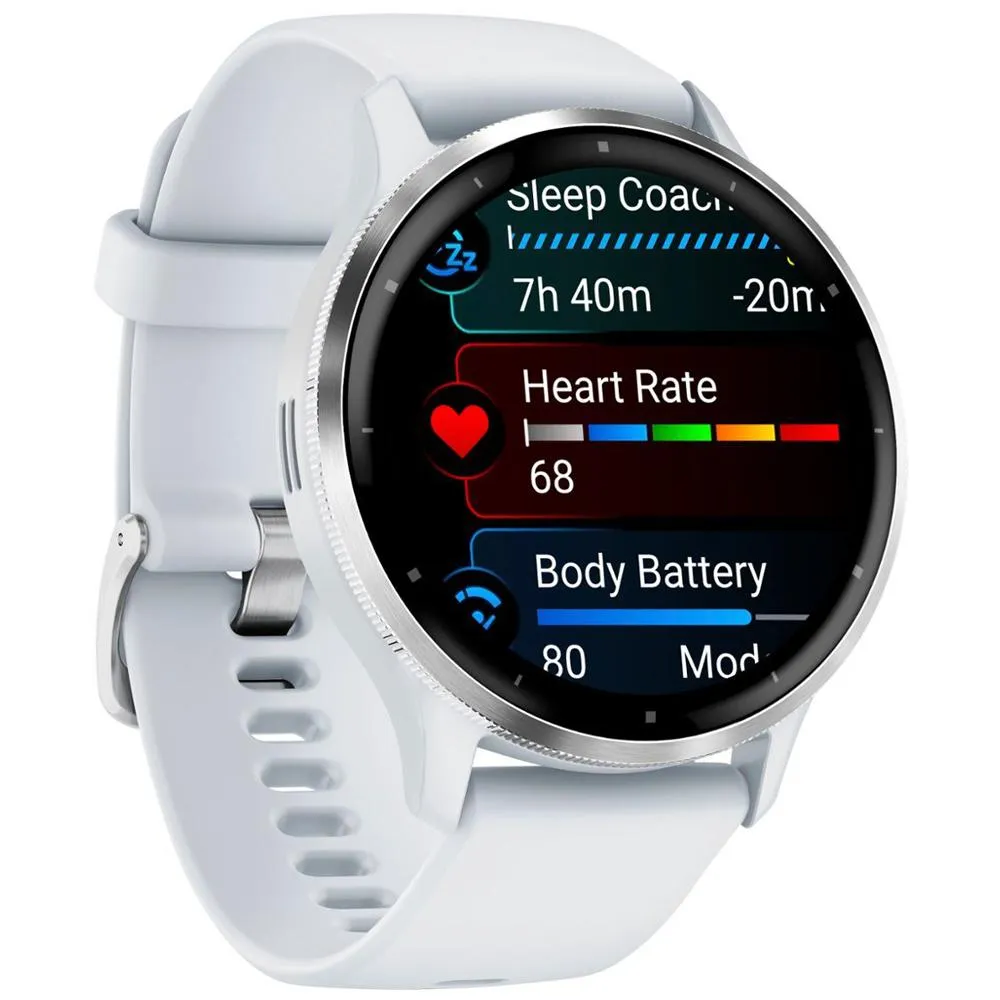 Garmin Venu 3 Health and Fitness GPS Smartwatch (45mm)   Charging Doc   Dust Cover