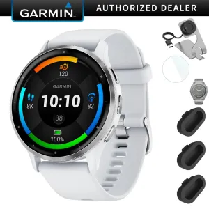 Garmin Venu 3 Health and Fitness GPS Smartwatch (45mm)   Charging Doc   Dust Cover
