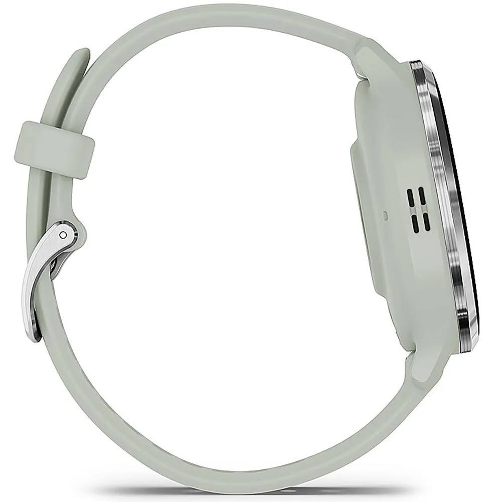 Garmin Venu 3S GPS Smartwatch Steel with Gray Case 41mm   Charging Dock Bundle
