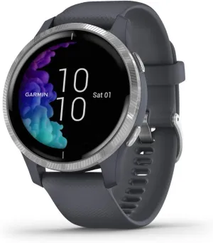 Garmin Venu, GPS Smartwatch with Bright Touchscreen Display, Features Music, Body Energy Monitoring, Animated Workouts, Pulse Ox Sensor and More, Rose Gold with Tan Band (Renewed)