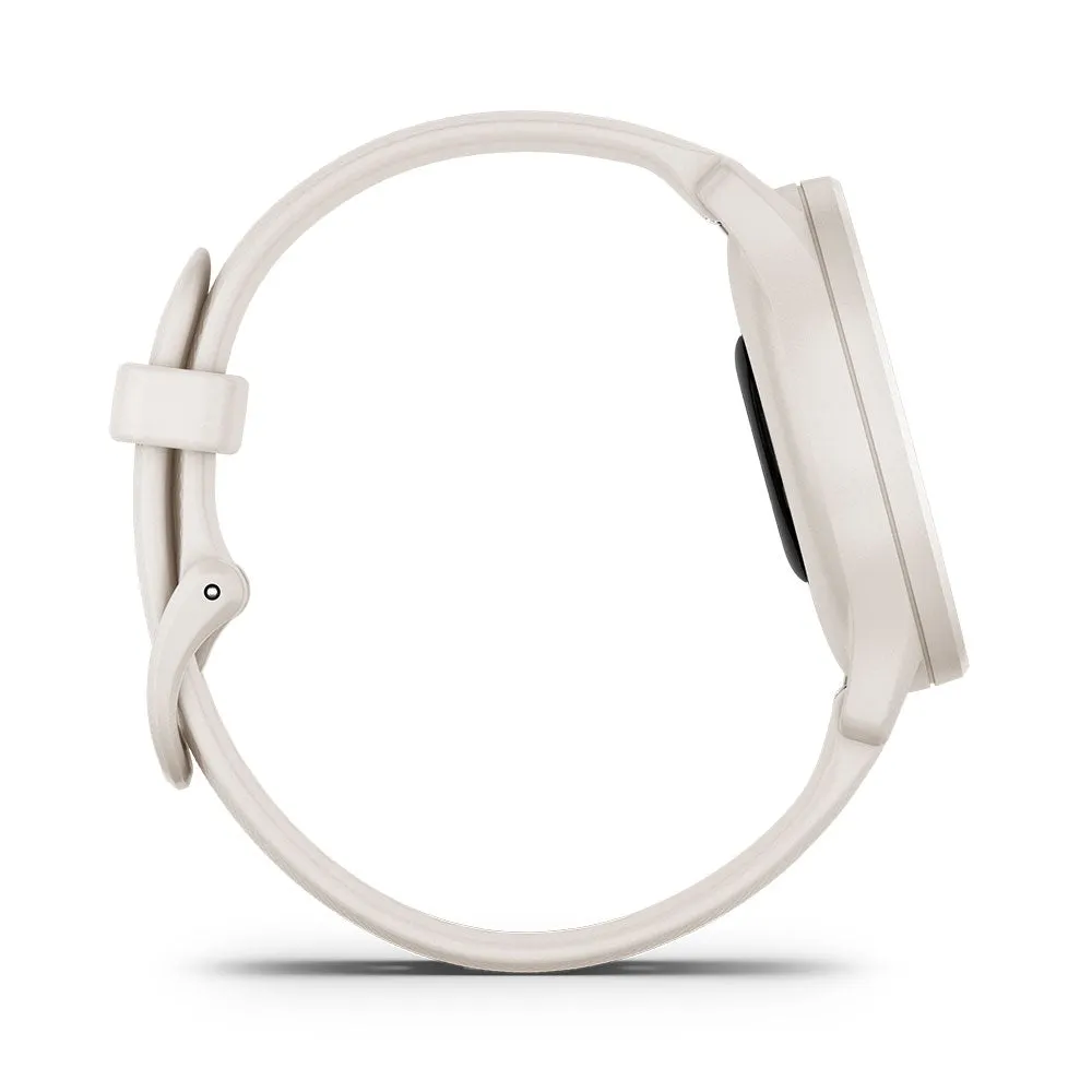 Garmin Vivomove Sport Hybrid Smart Watch - Ivory Case and Silicone Band (AU Version)