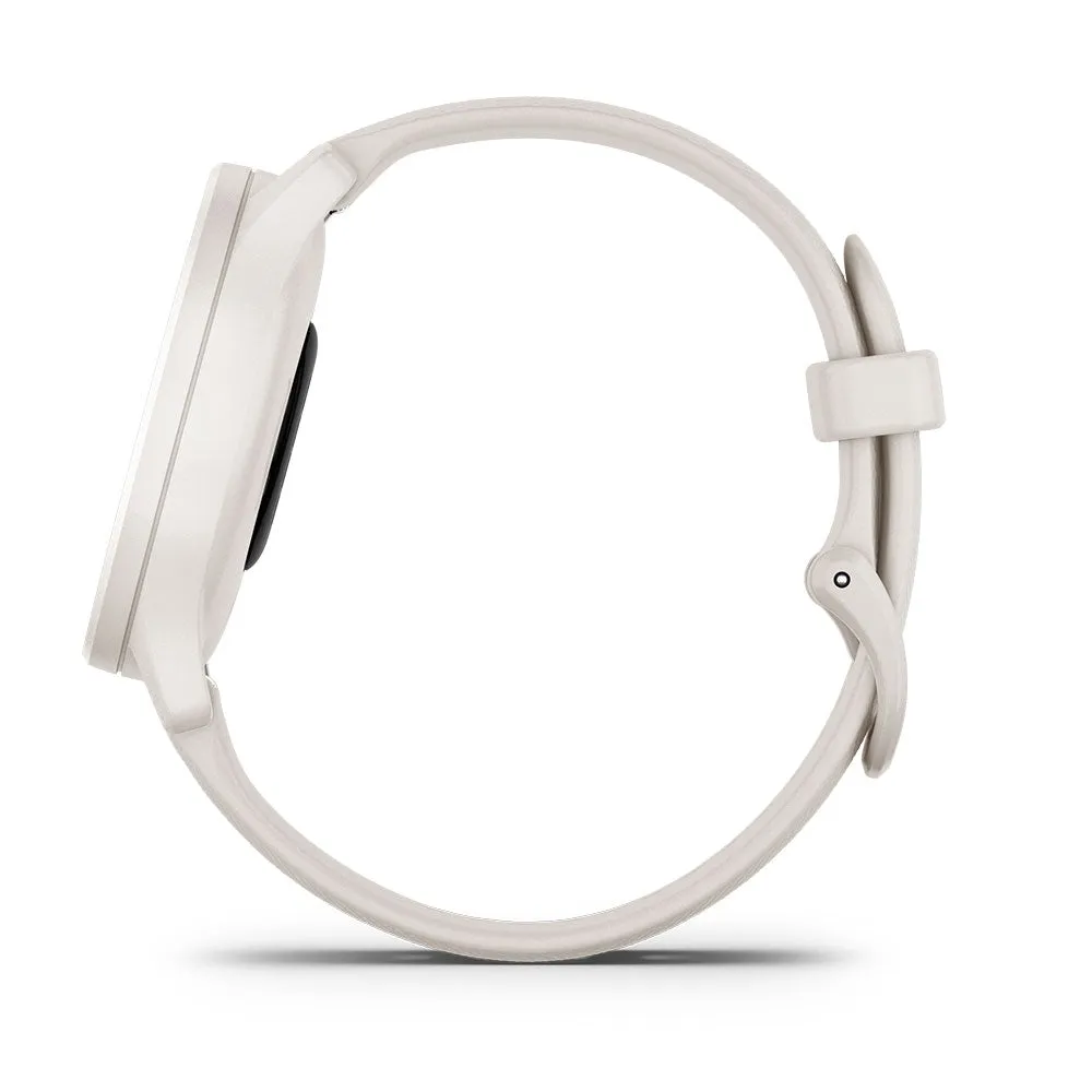 Garmin Vivomove Sport Hybrid Smart Watch - Ivory Case and Silicone Band (AU Version)