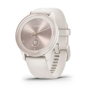 Garmin Vivomove Sport Hybrid Smart Watch - Ivory Case and Silicone Band (AU Version)