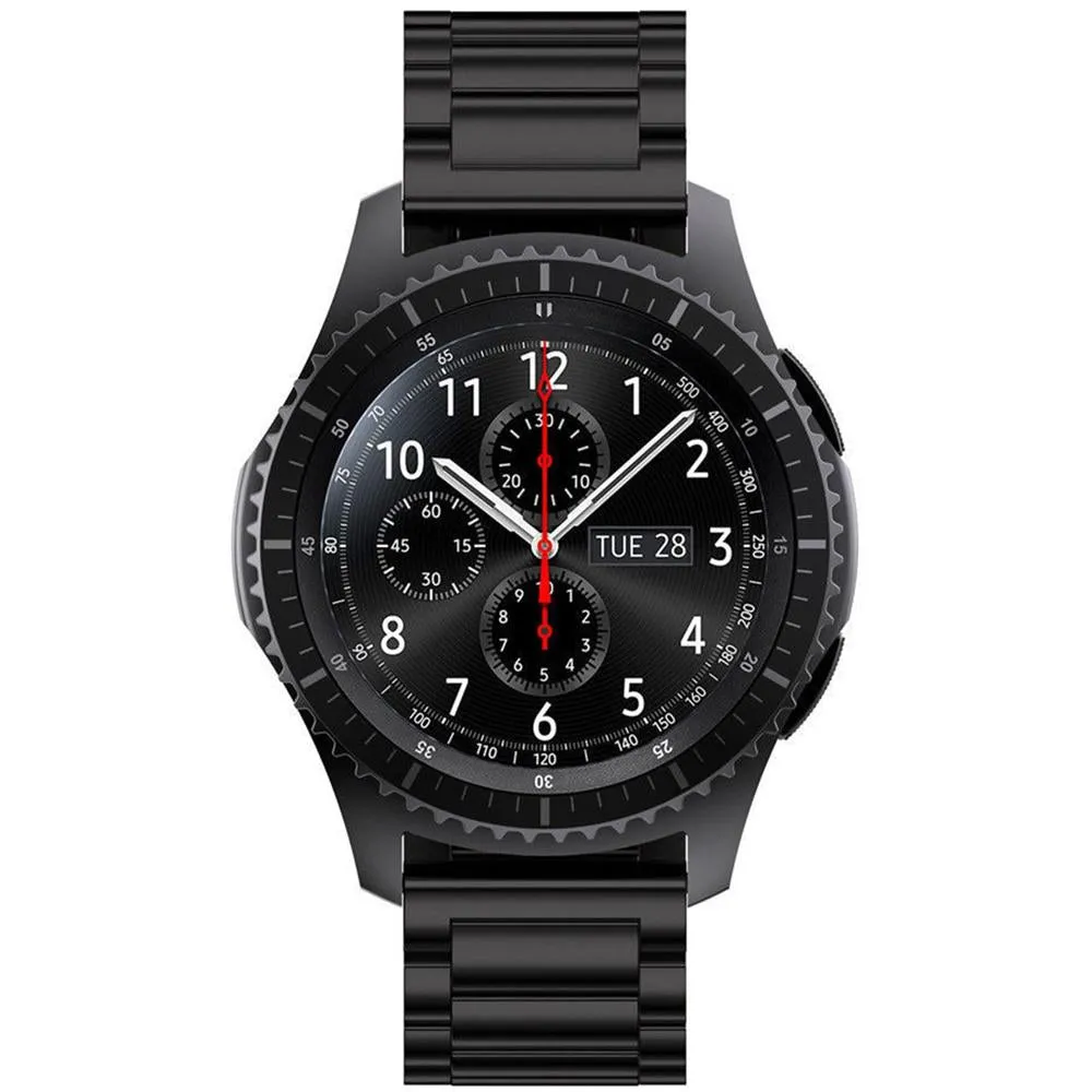 General Brand Metal Wrist Band for Garmin Vivoactive 4 - Black