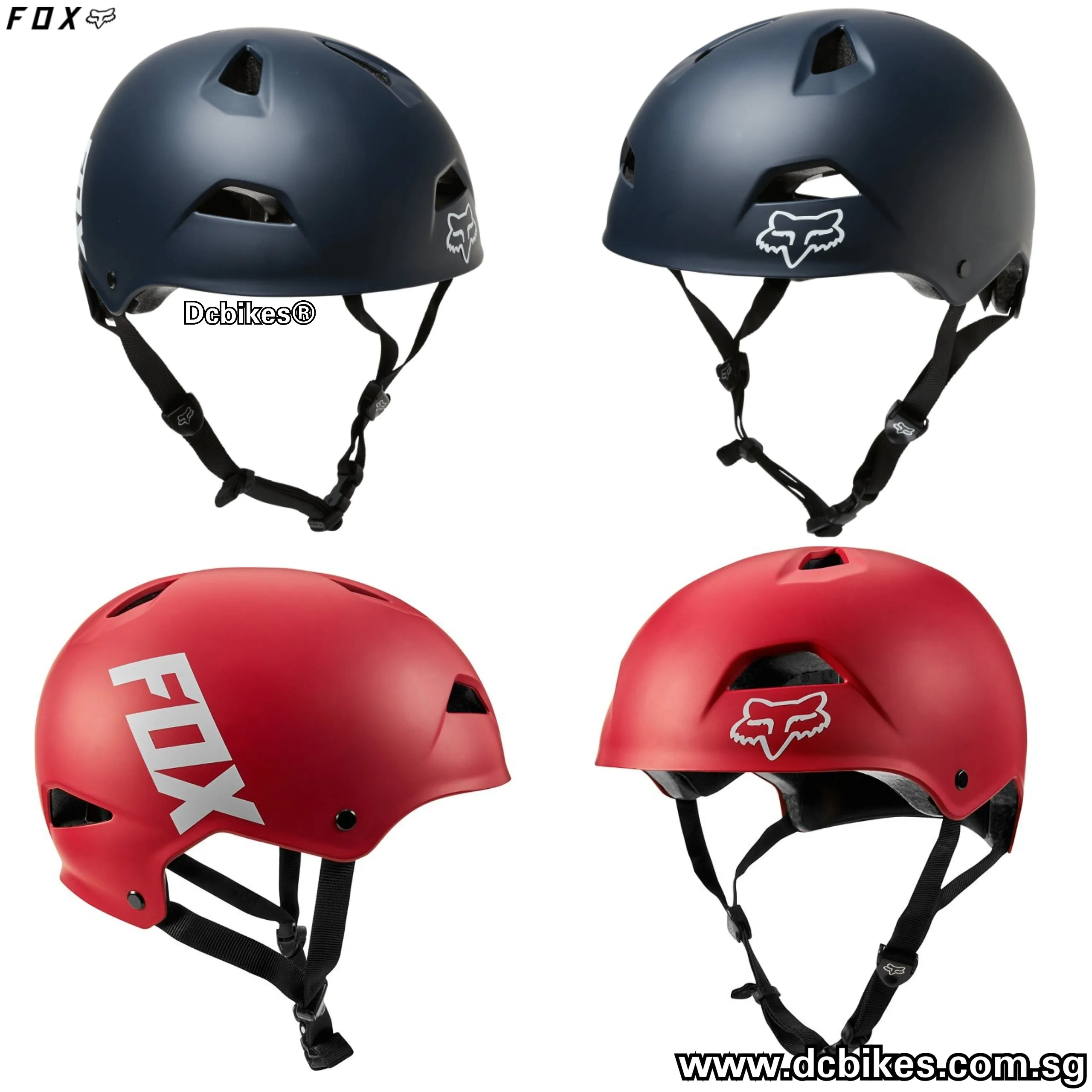 Genuine Fox Racing MTB DJ BMX Sport Flight Hardshell Helmet