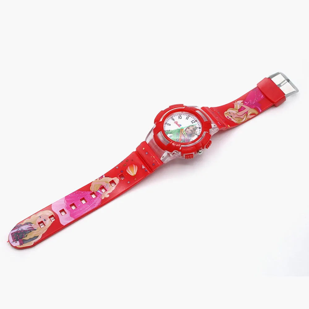 Girls Analog Watch - Red
