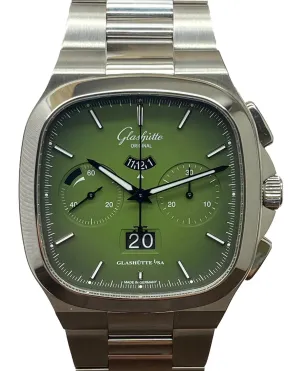 Glashutte Original Seventies Chronograph Panorama Date 40mm 1-37-02-09-02-70 Green Dial Automatic Men's Watch