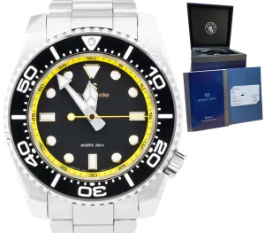 Grand Seiko Sport Quartz Diver 43.6mm Stainless Steel Black Watch SBGX339 BOX