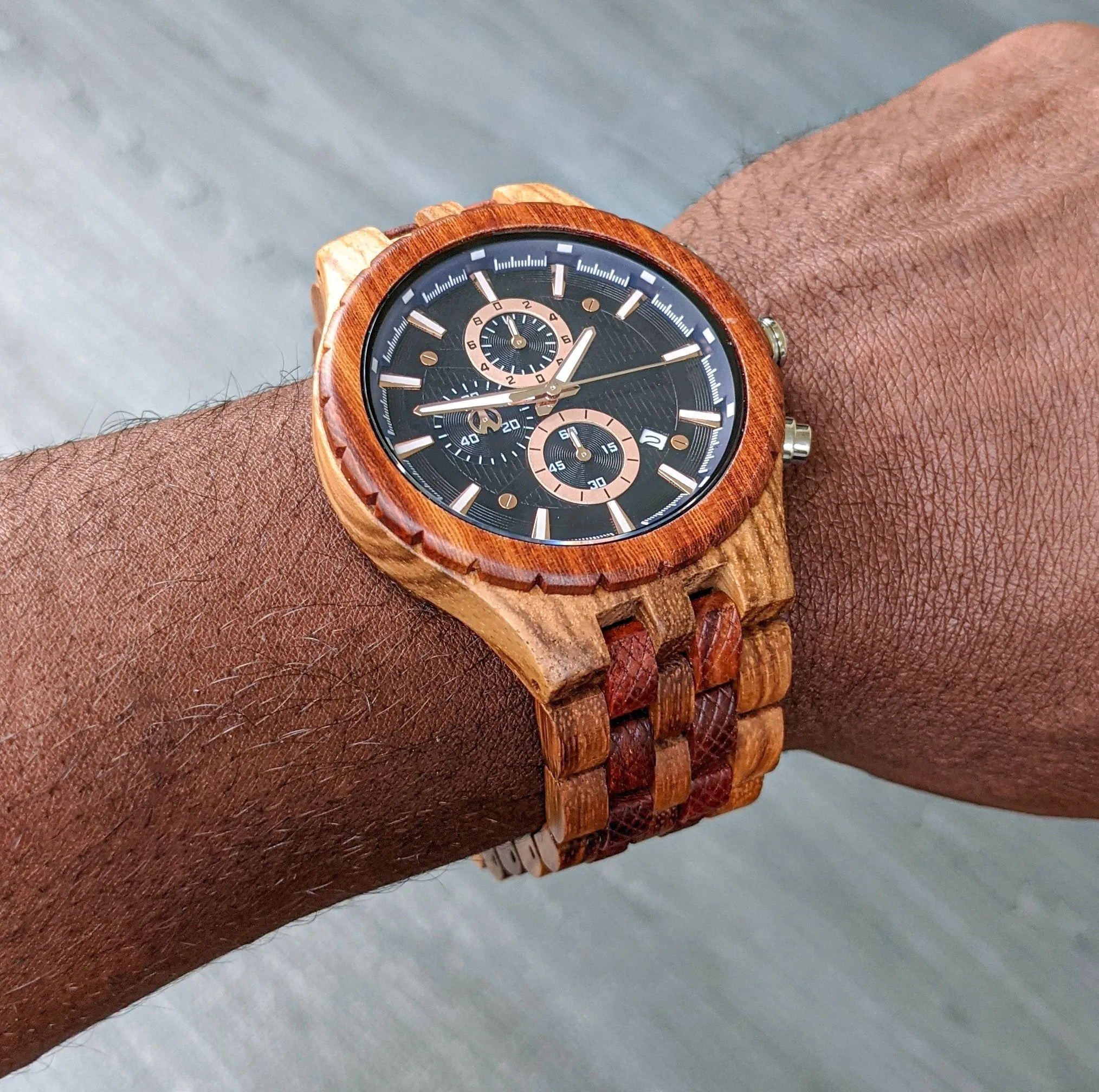 Groomsmen Set of 4 Wooden Watch Zebra | Gracil