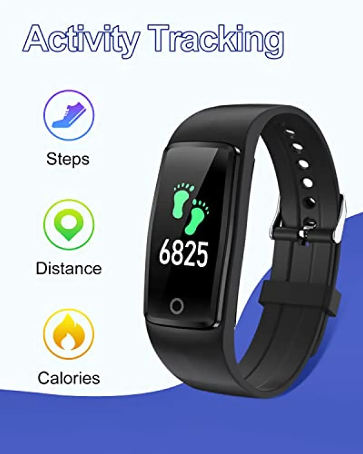GRV Fitness Tracker Non Bluetooth Fitness Watch No App No Phone Required Waterproof Pedometer Watch with Steps Calories Counter Sleep Tracker for Men Women Kids Parents