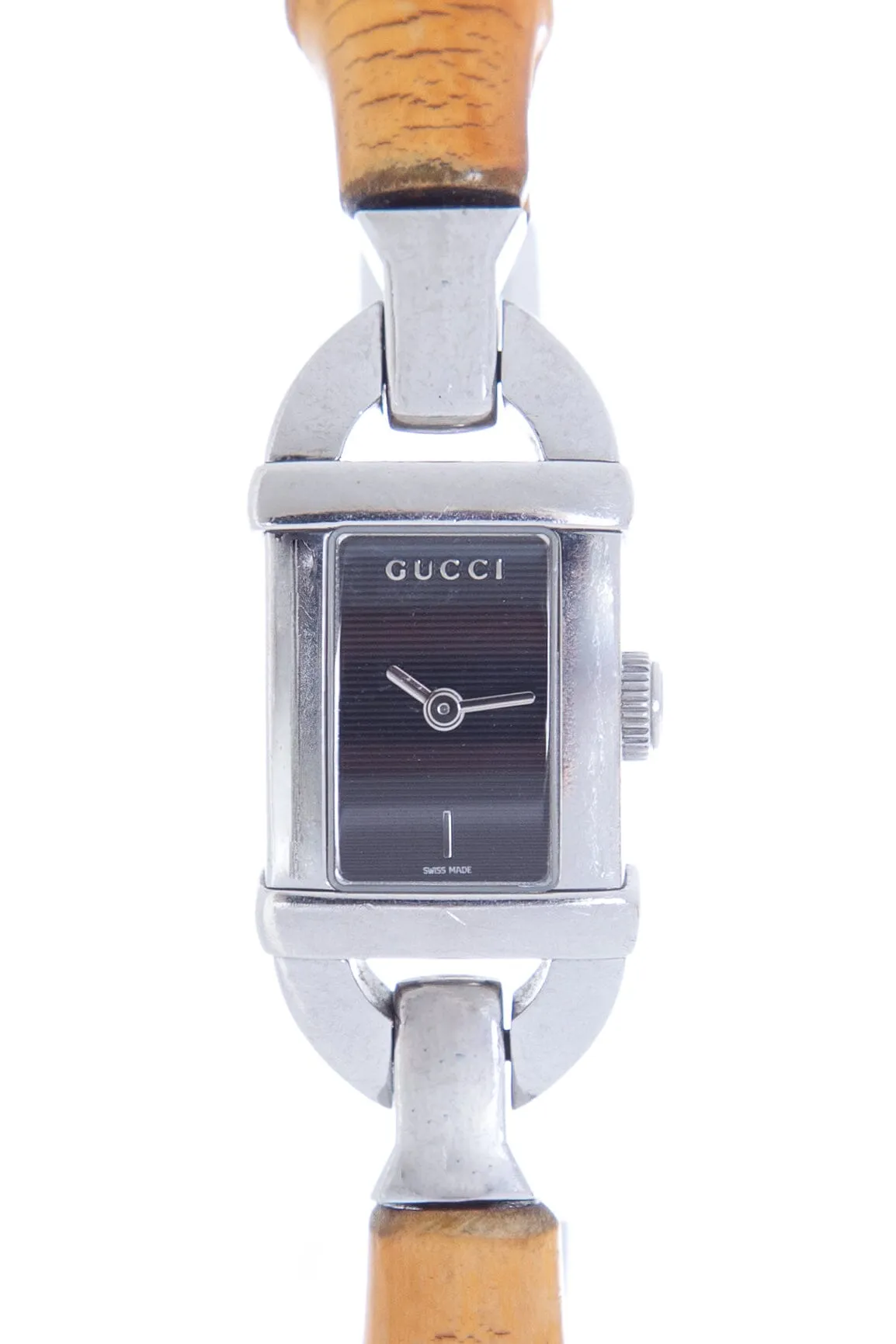 Gucci Vintage Brown Bamboo Watch
