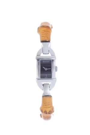 Gucci Vintage Brown Bamboo Watch