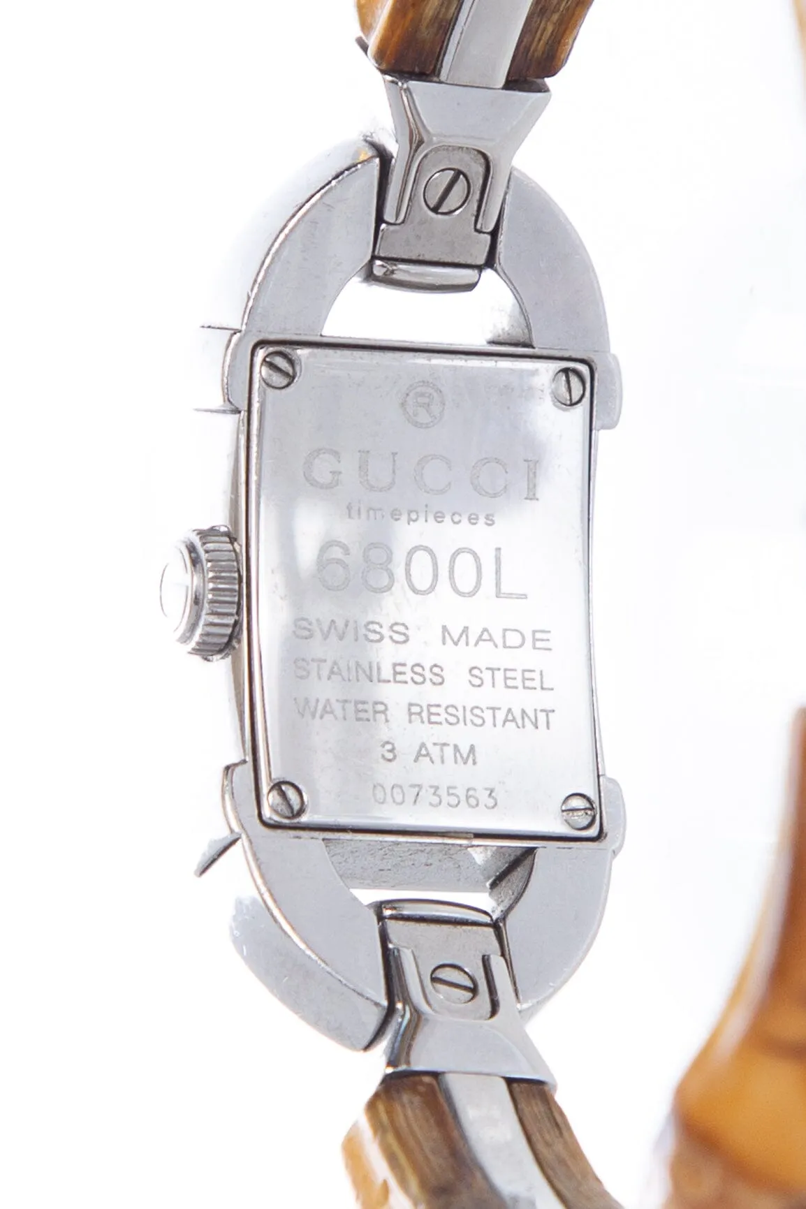 Gucci Vintage Brown Bamboo Watch