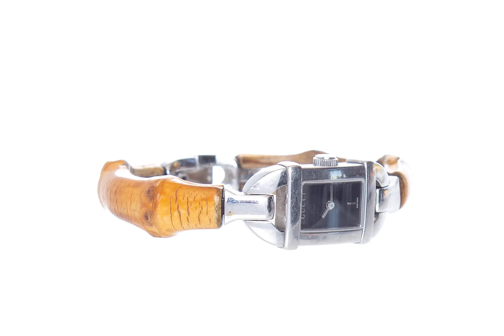 Gucci Vintage Brown Bamboo Watch