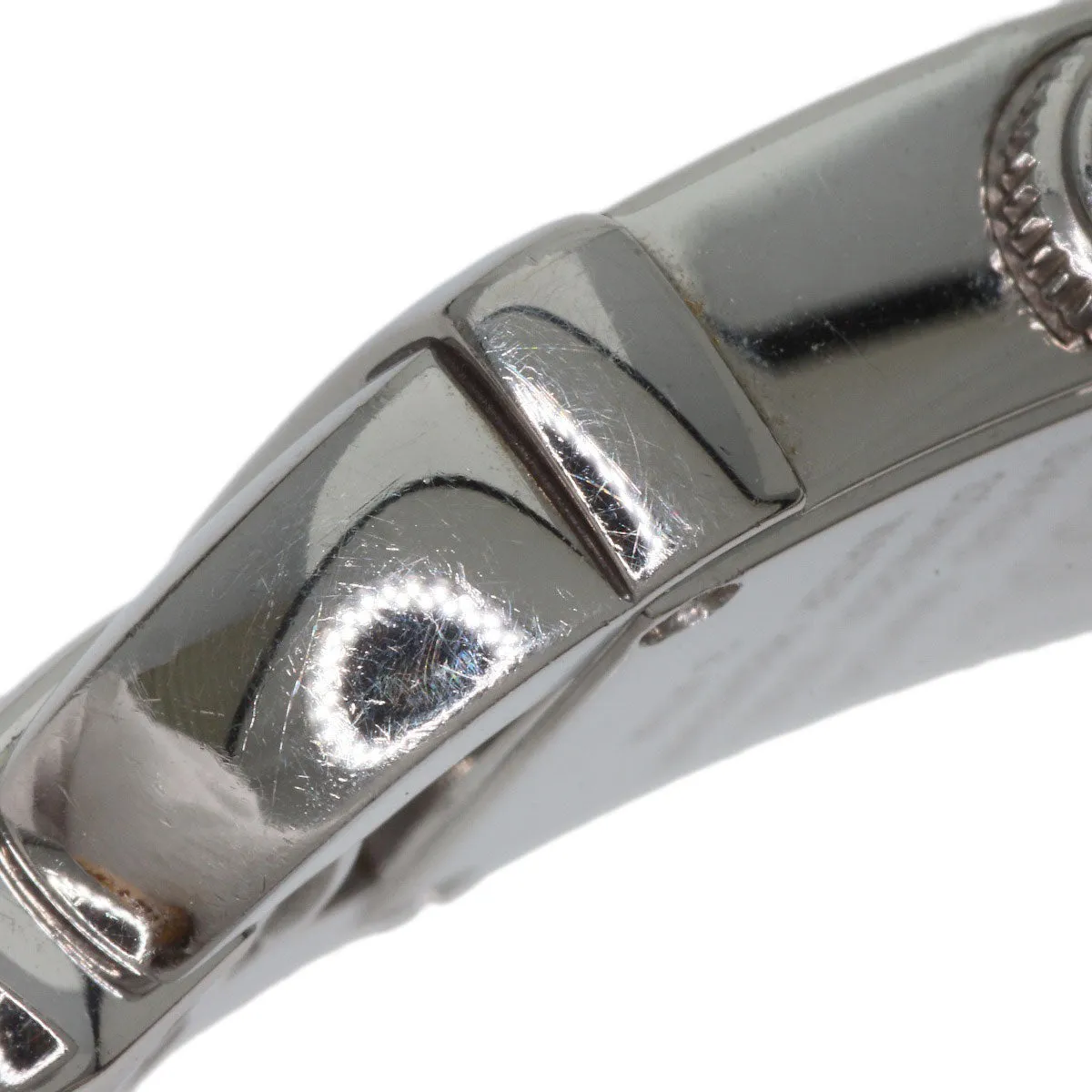 GUCCI Watches Quartz 6800L Stainless Steel, Bamboo Silver Bamboo black dial Women Used Authentic