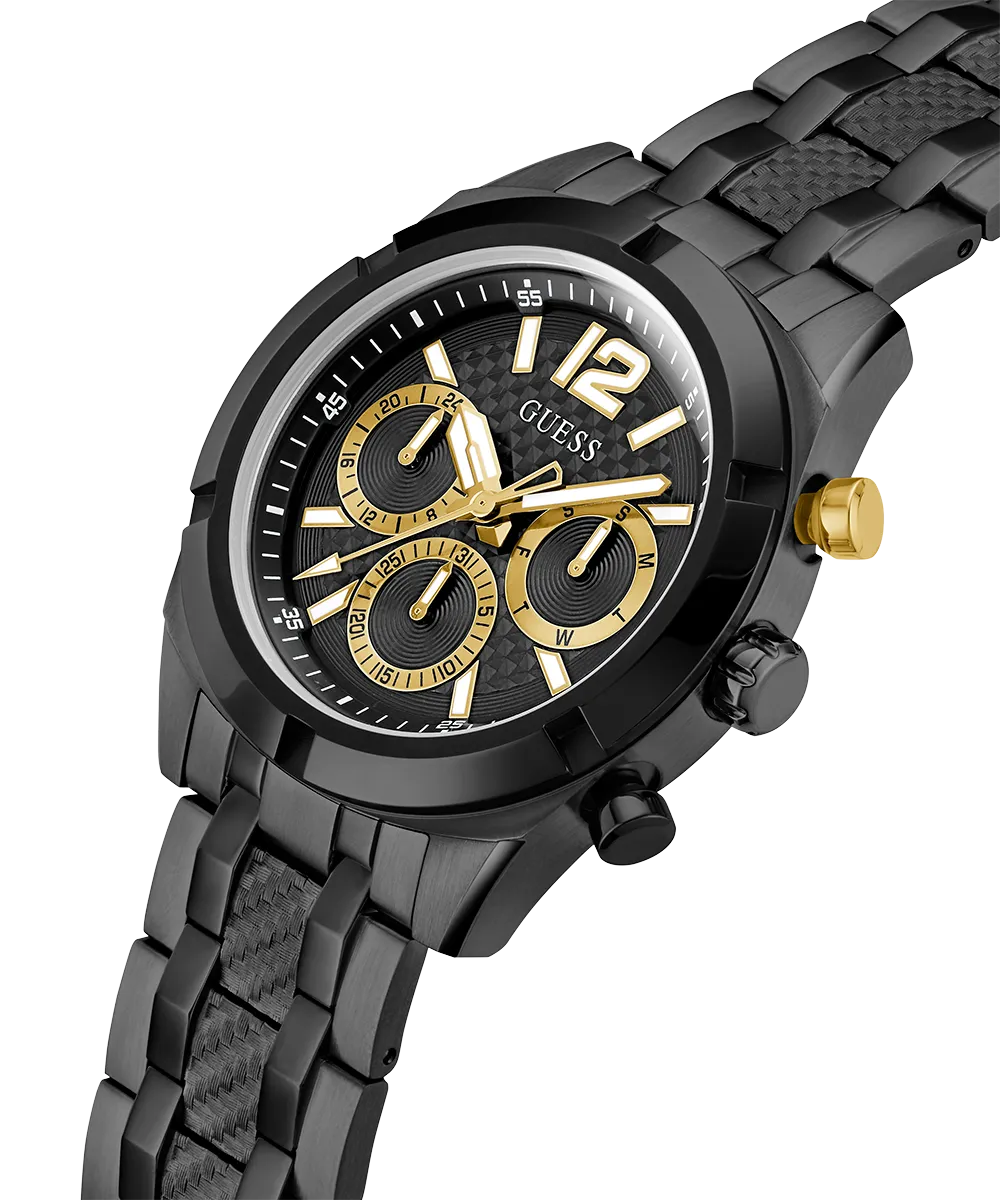 GUESS Mens Black Multi-function Watch