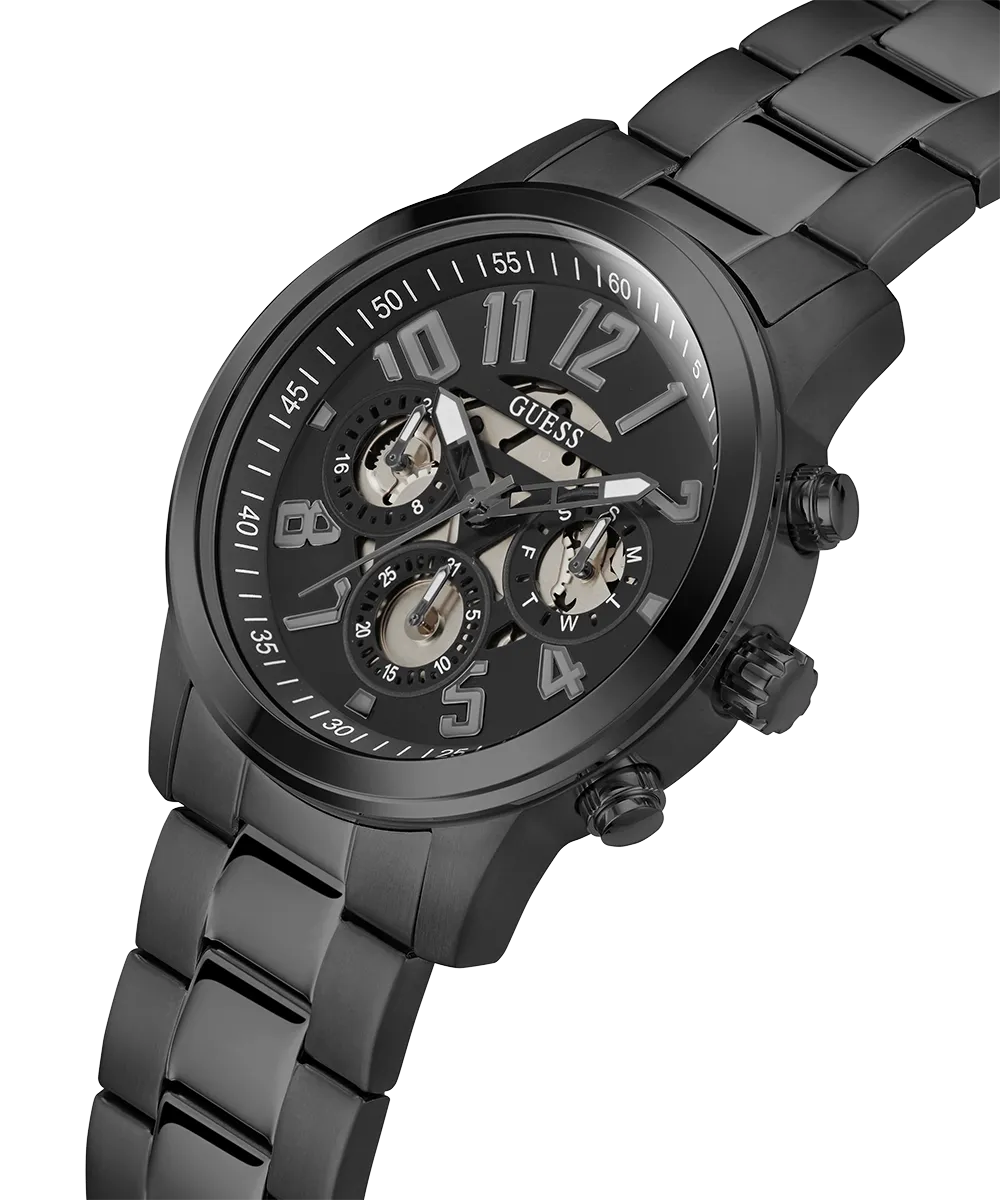 GUESS Mens Black Multi-function Watch