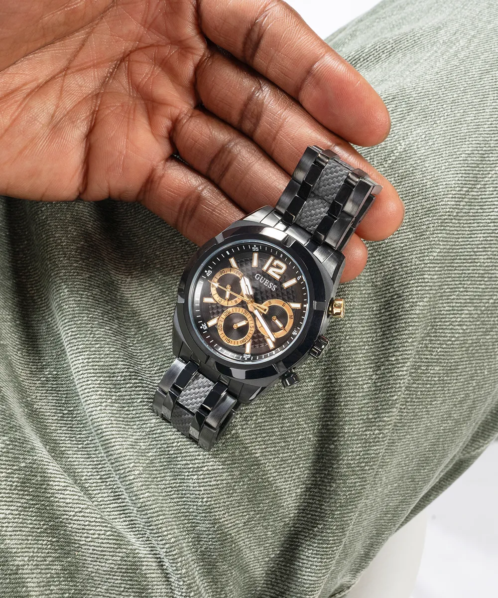 GUESS Mens Black Multi-function Watch