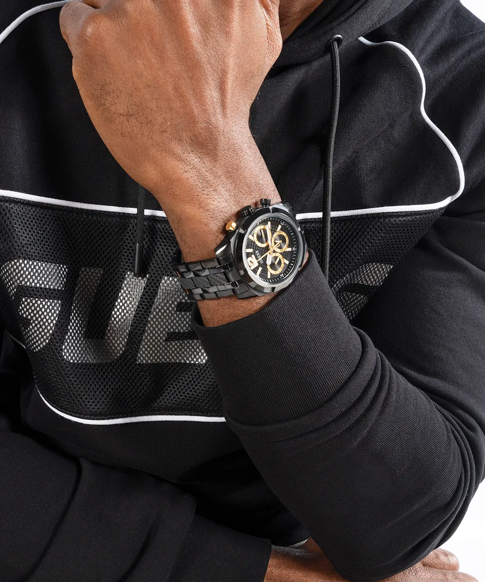 GUESS Mens Black Multi-function Watch
