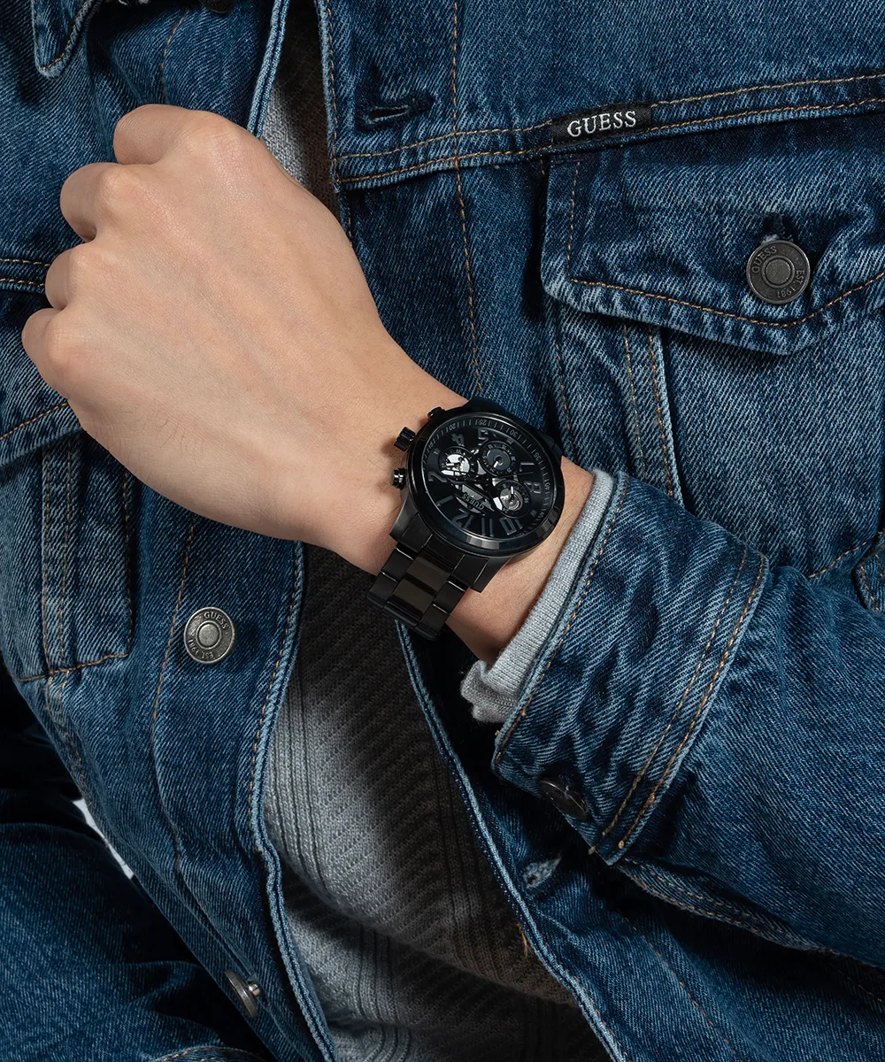 GUESS Mens Black Multi-function Watch