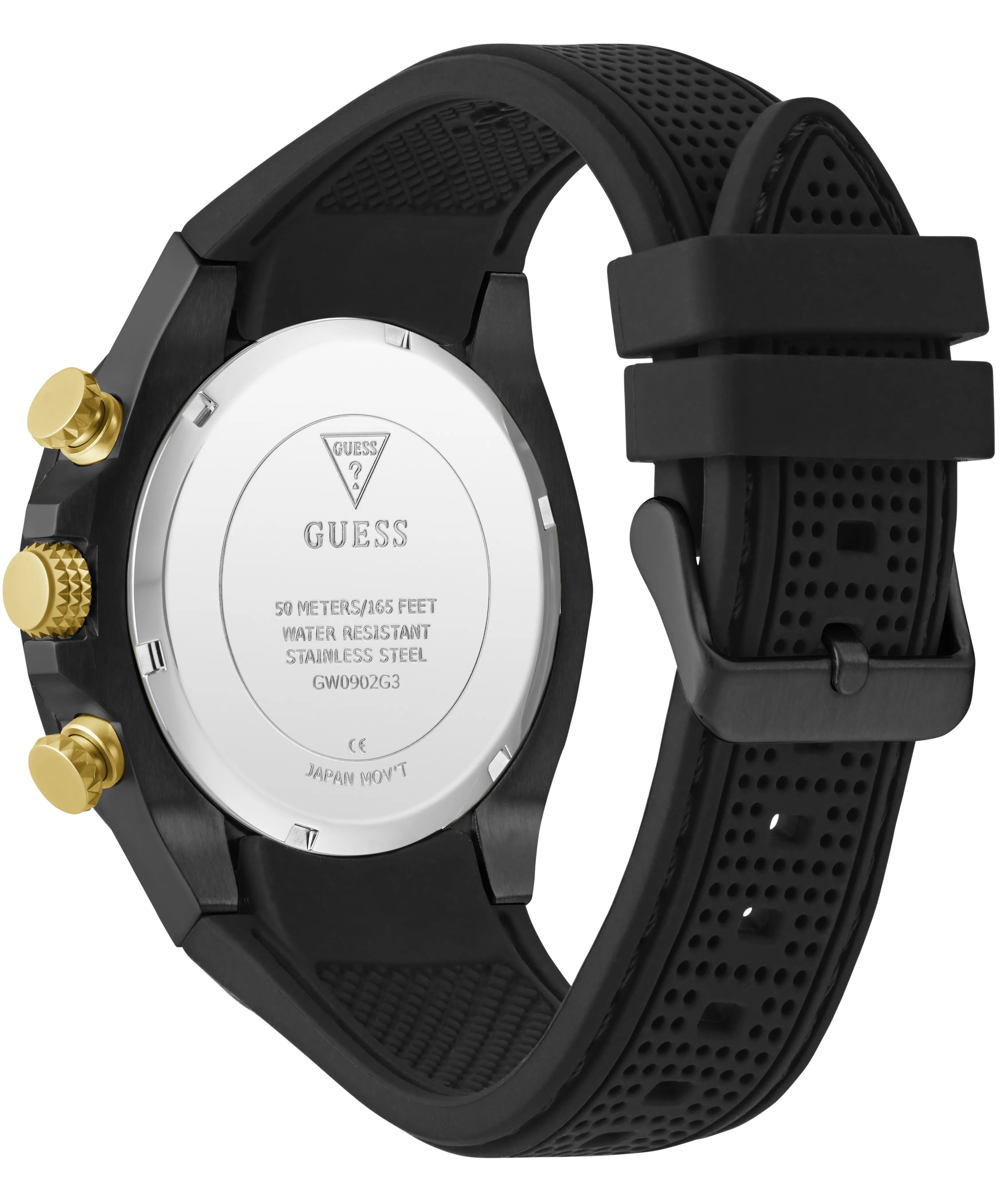 GUESS Mens Black Multi-function Watch