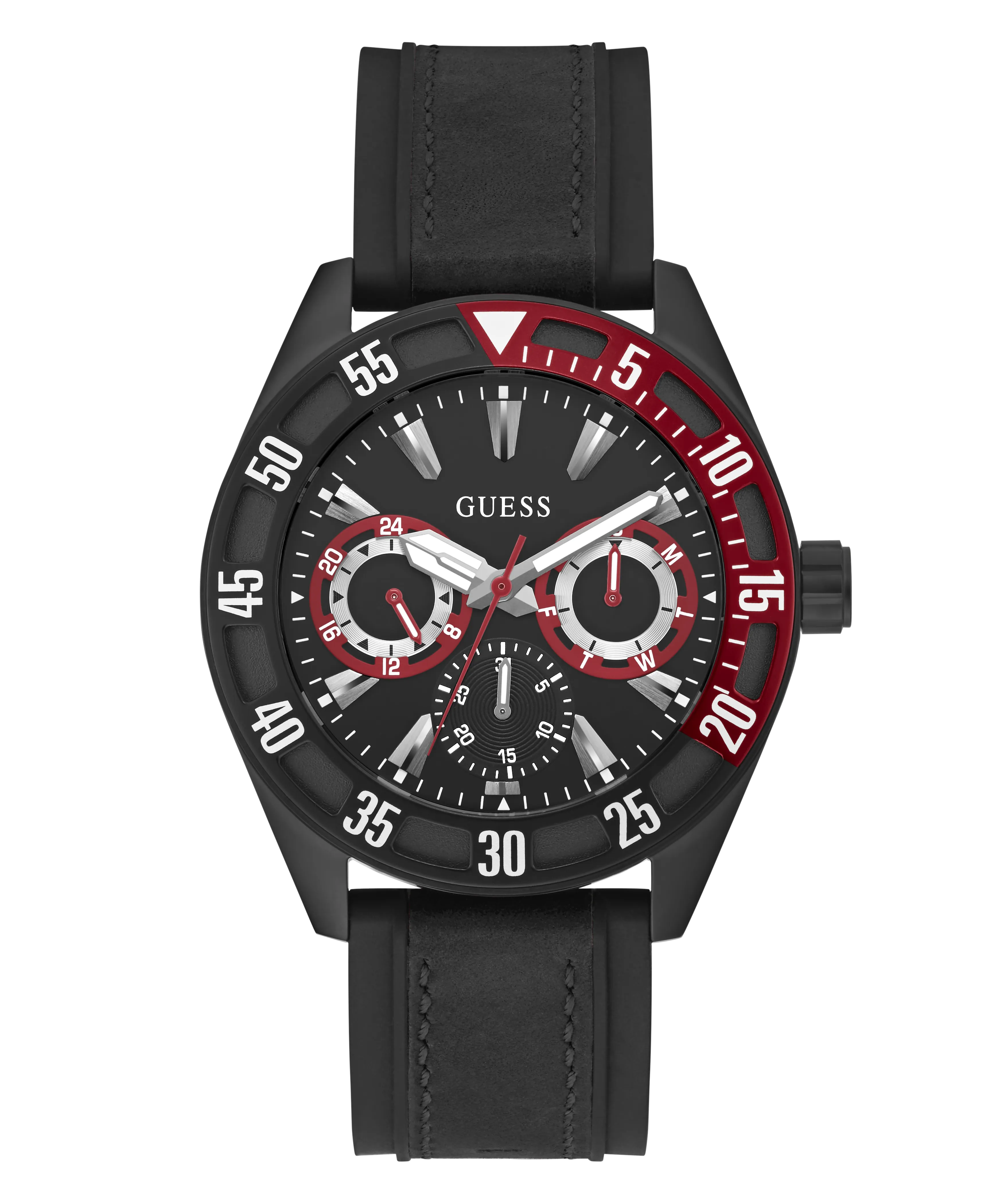 GUESS Mens Black Multi-function Watch