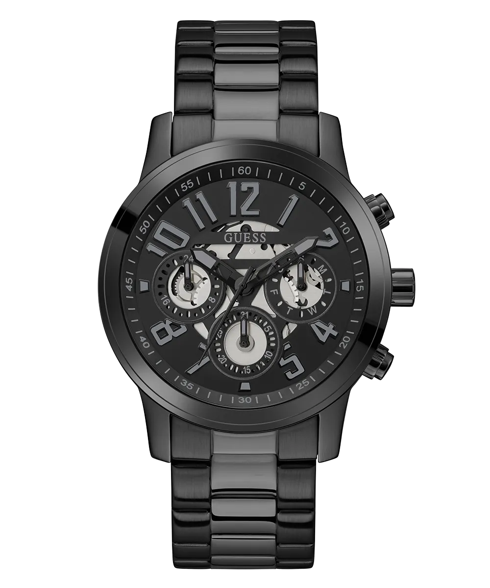 GUESS Mens Black Multi-function Watch