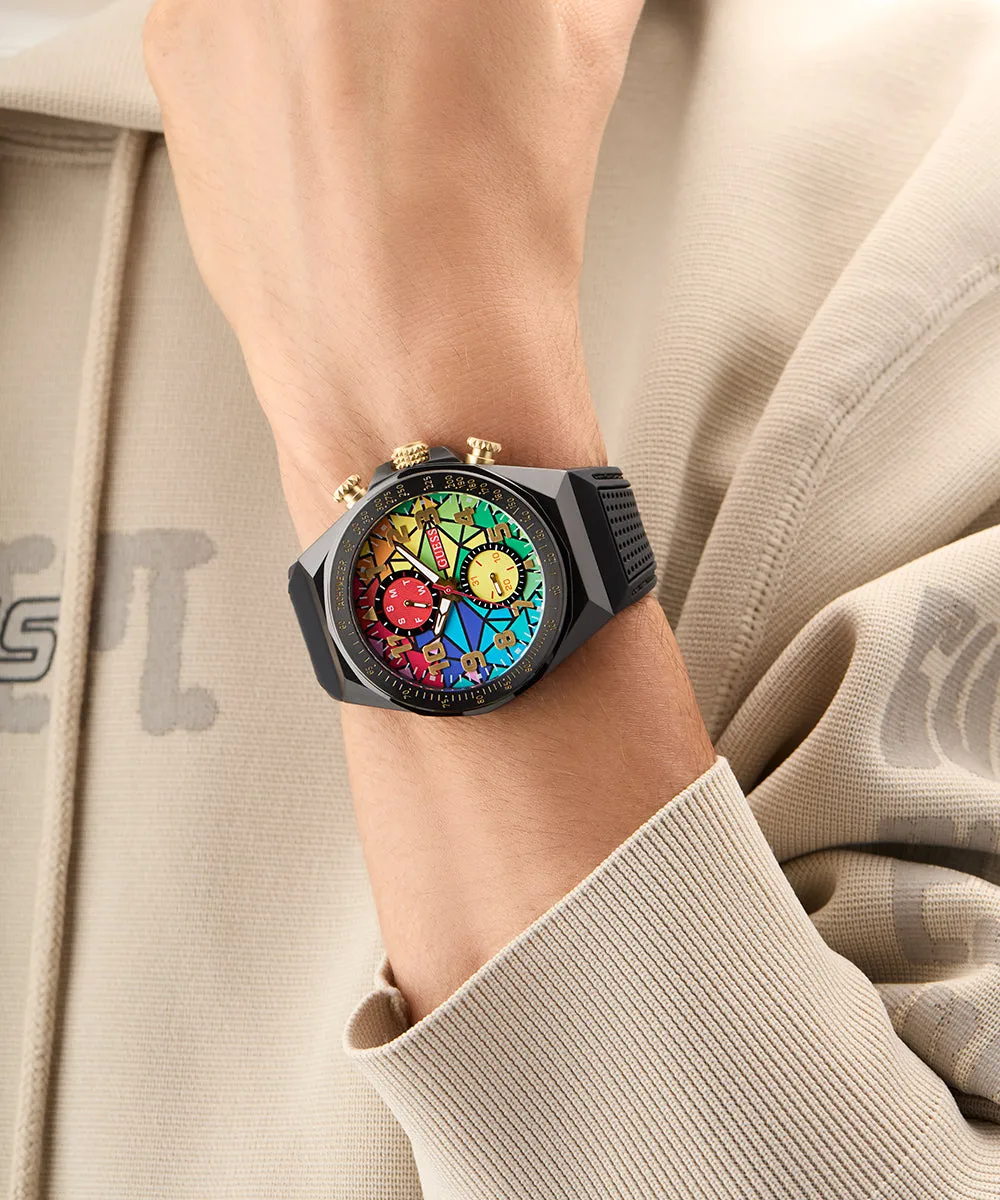 GUESS Mens Black Multi-function Watch